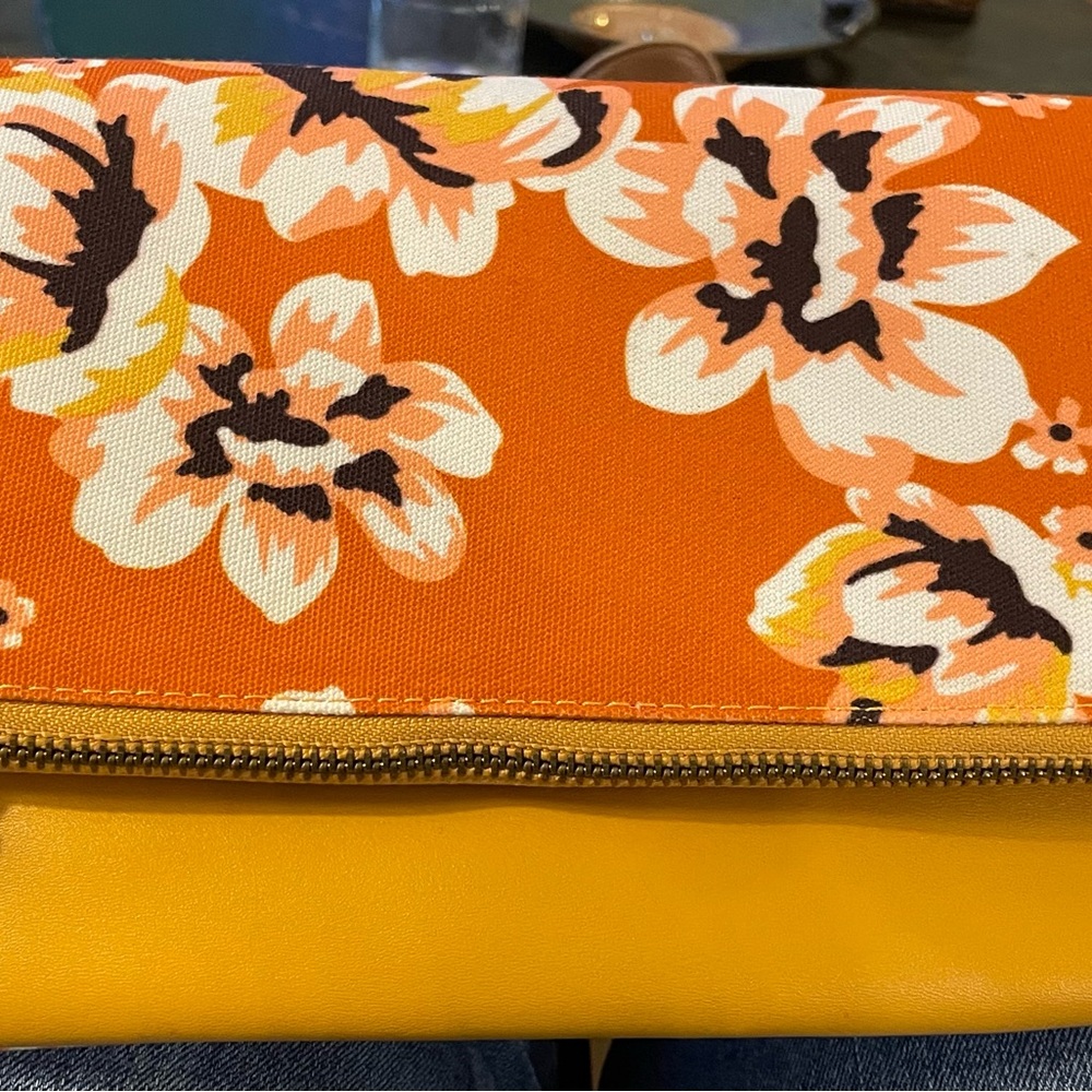 Floral Rachel Pally Orange and Yellow Women's Clutch